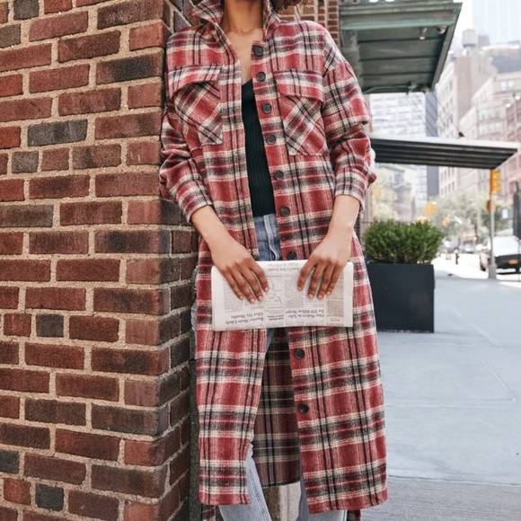 NWT VICI Long Flannel Jacket - Picture 5 of 5